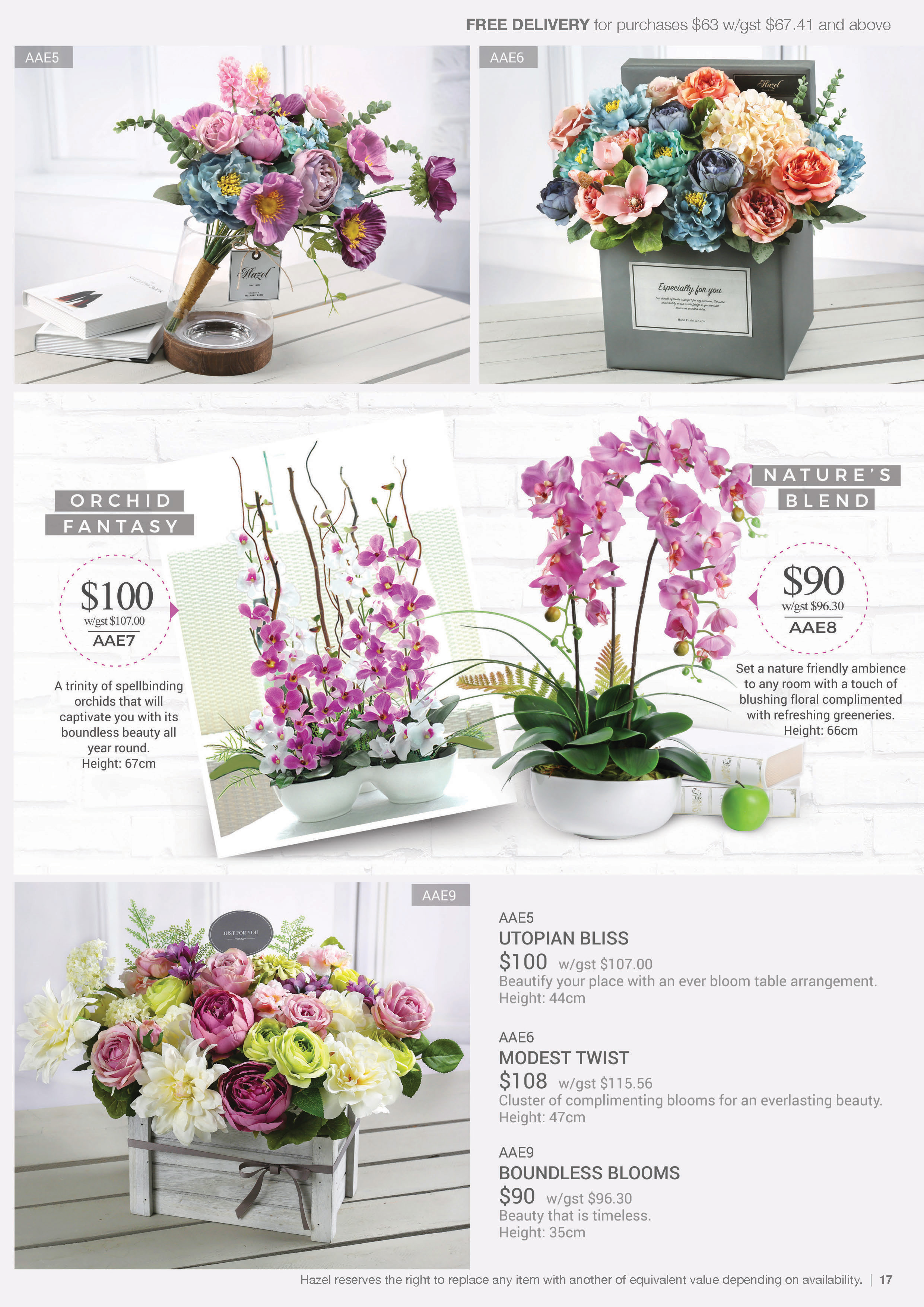 Catalogue Hazel Florist & Gifts Pte Ltd