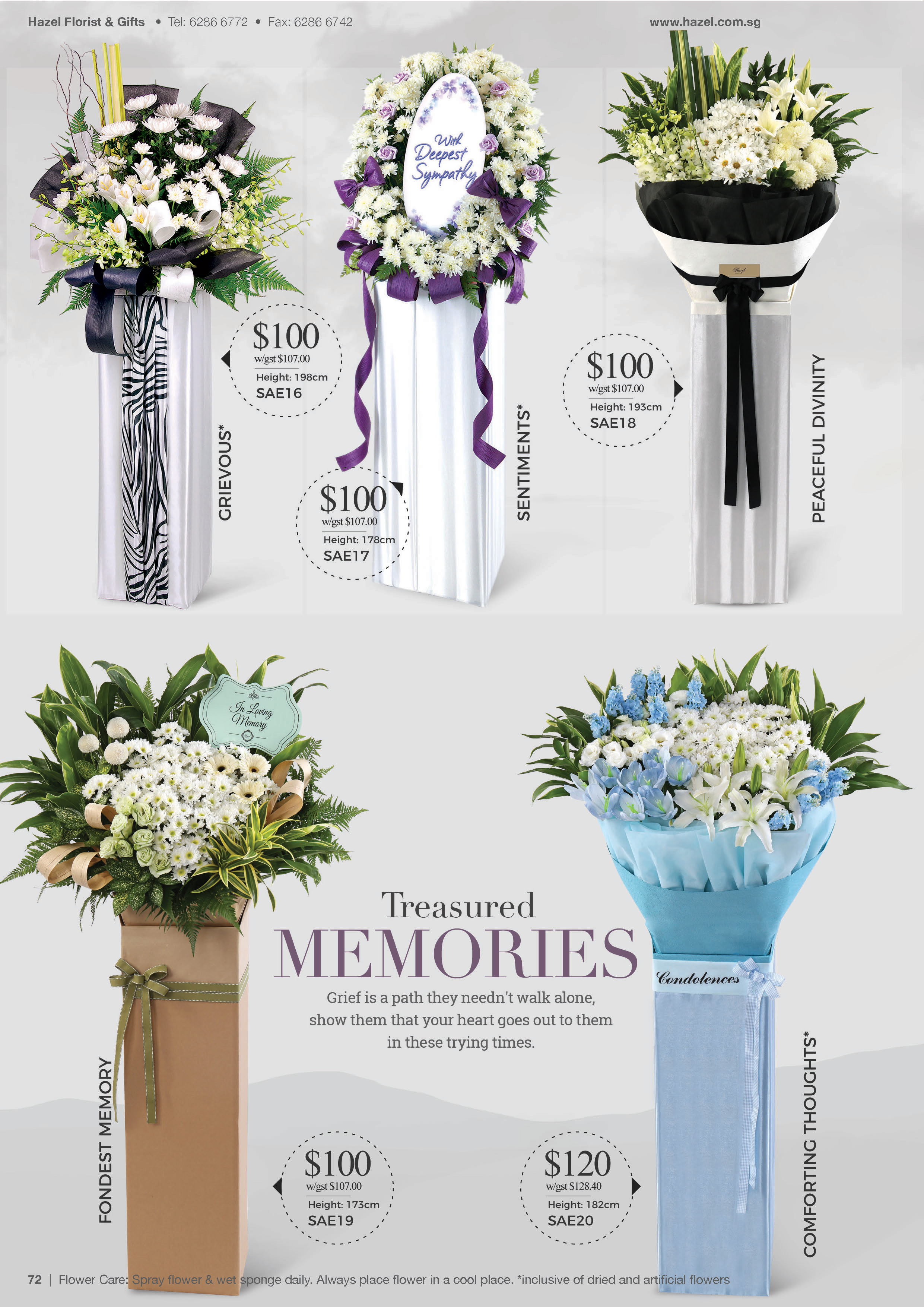 Catalogue Hazel Florist & Gifts Pte Ltd