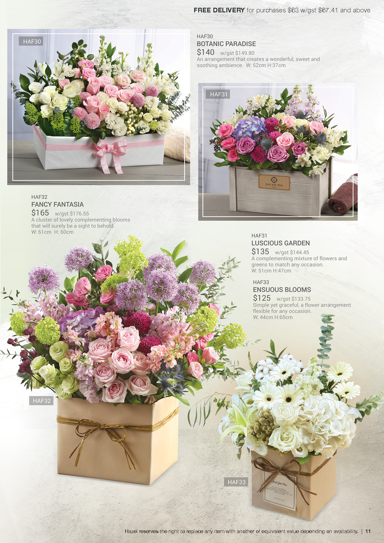 Catalogues Hazel Florist & Gifts Pte Ltd