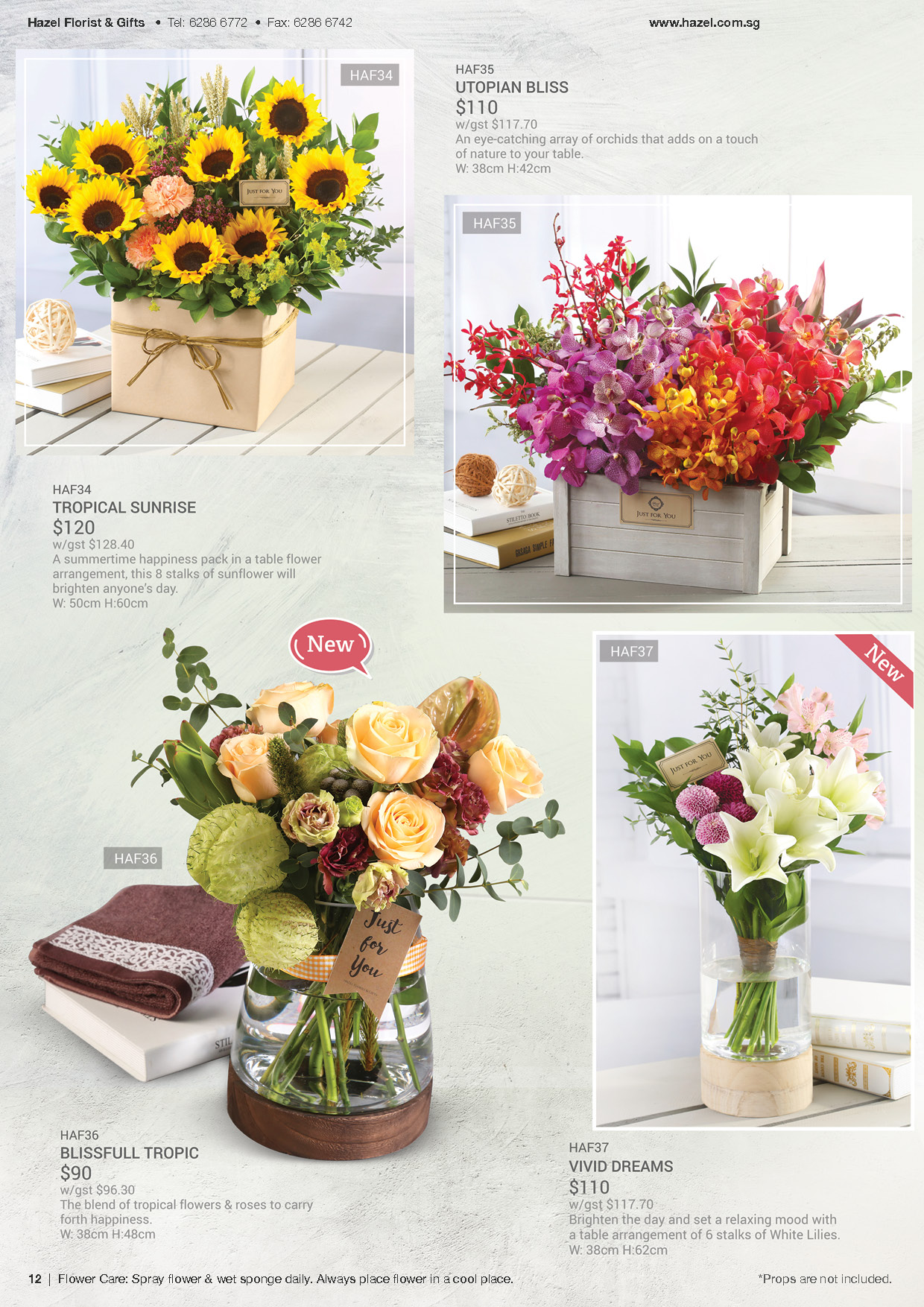 Catalogues Hazel Florist & Gifts Pte Ltd