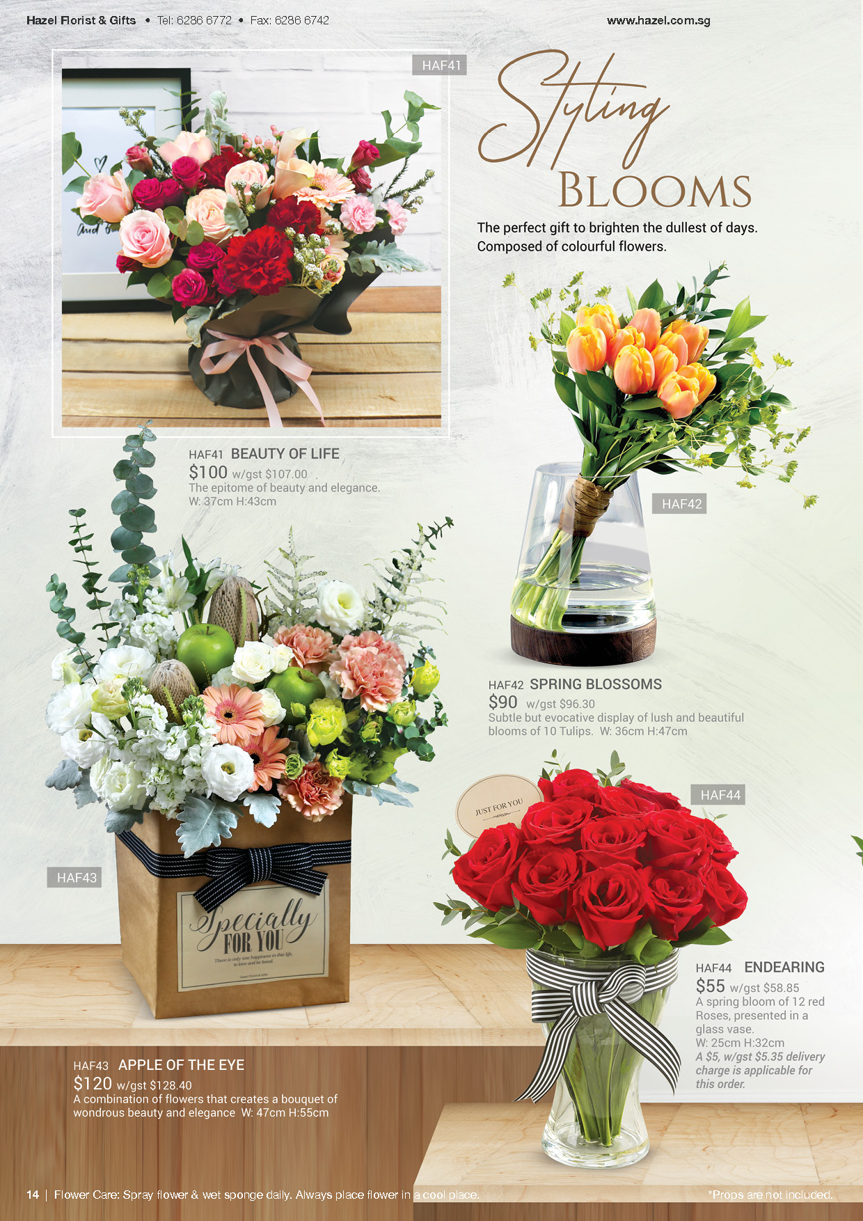 Catalogues Hazel Florist & Gifts Pte Ltd