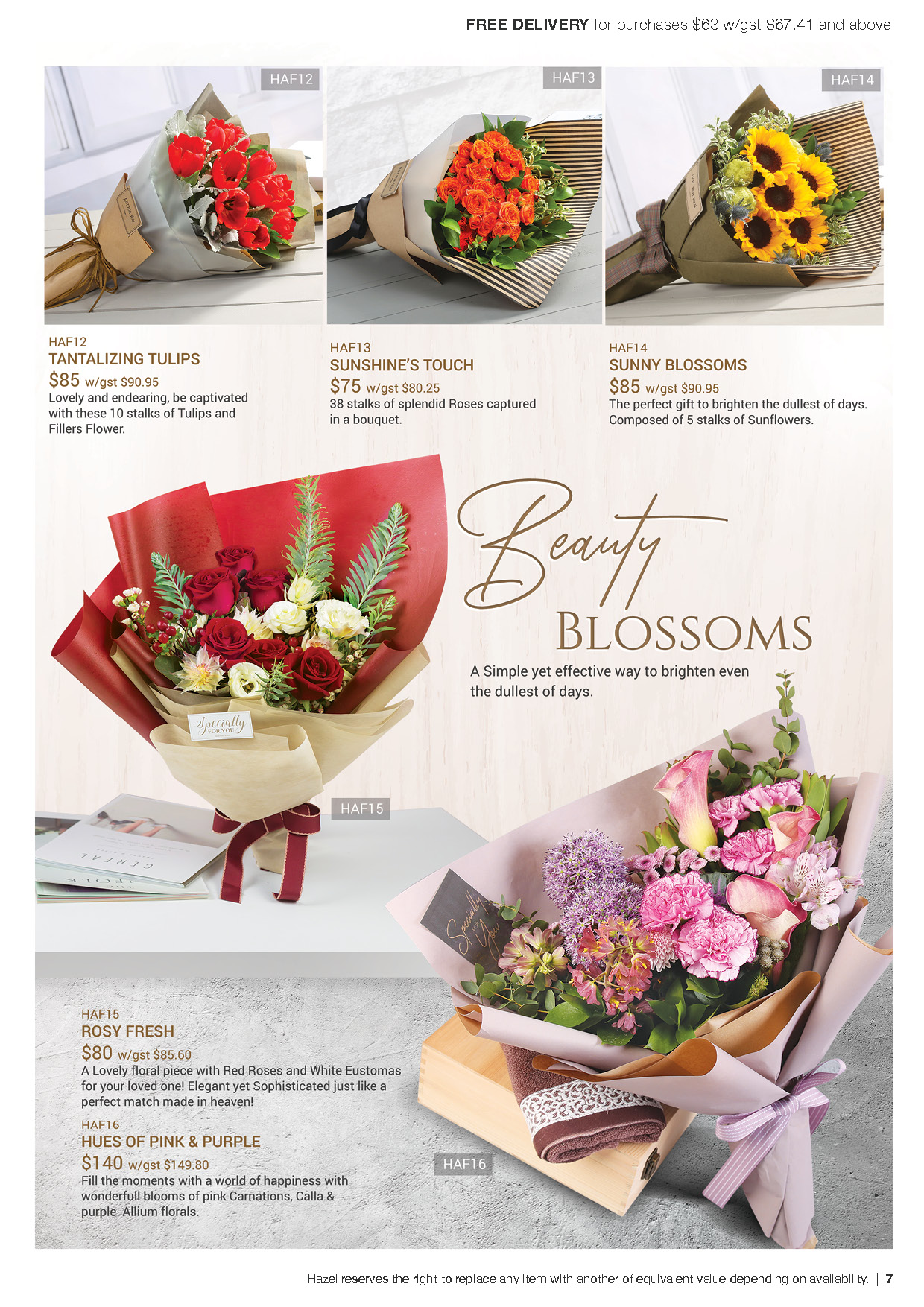 Catalogues Hazel Florist & Gifts Pte Ltd