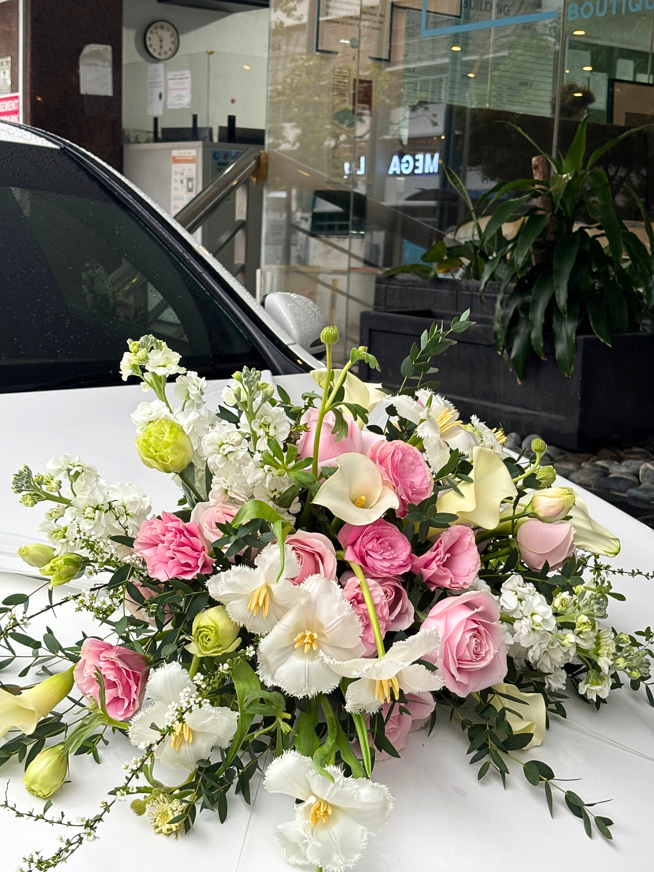 Bridal Car Decorations in Singapore: Elegant Floral Styling for Your Wedding Day